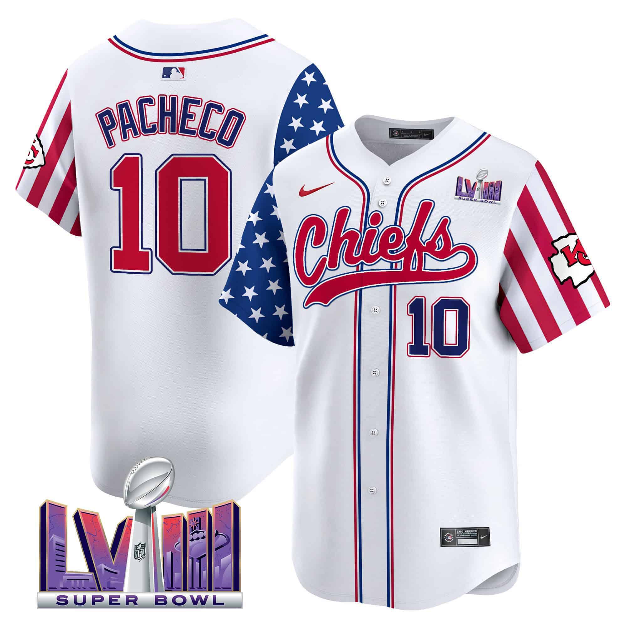 Men Kansas City Chiefs #10 Pacheco White 2024 Nike Independence Day Vapor Premier Limited NFL Jersey->indianapolis colts->NFL Jersey